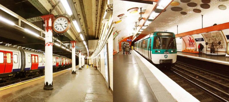 ParisとLondonの地下鉄 in 2017